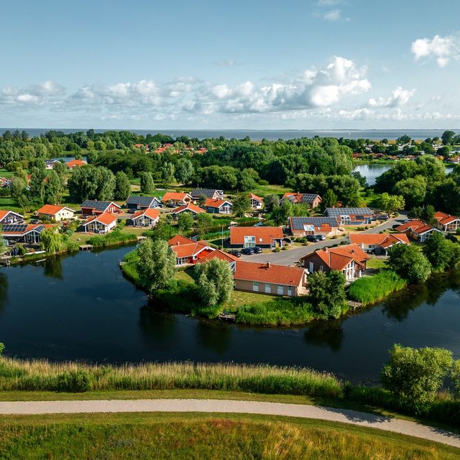Ferienparks von oben im Nordseebad Otterndorf