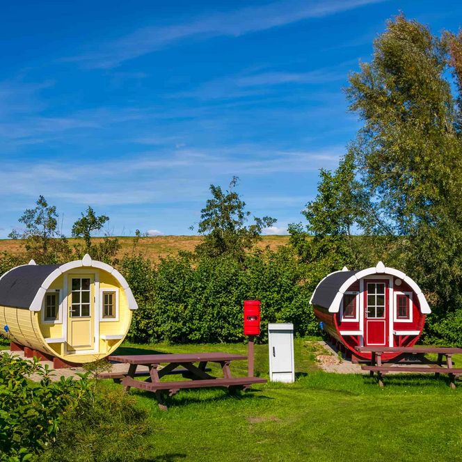 Schlaffässer Campingplatz im Nordseebad Otterndorf