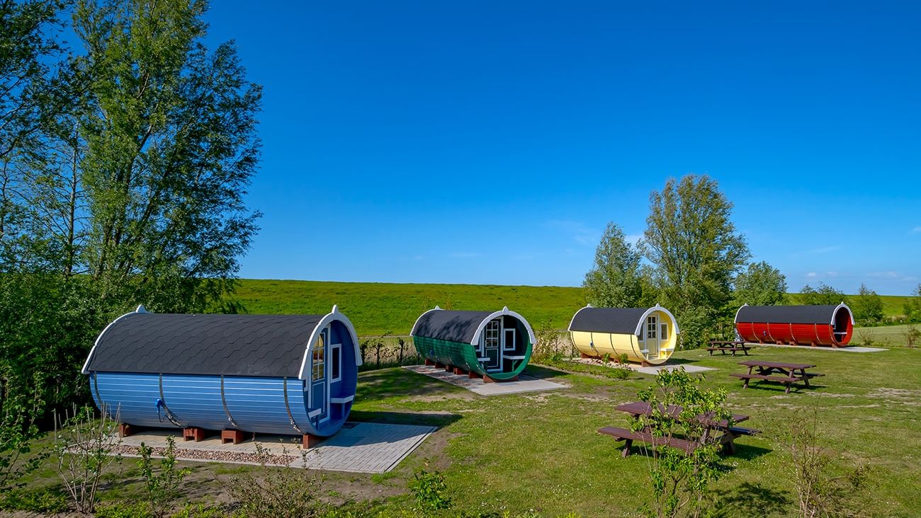 Campingfässer im Nordseebad Otterndorf