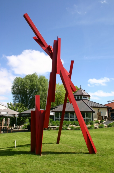 Großer Kranich Skulptur