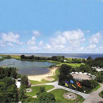 Luftbild vom Sommercamp im Nordseebad Otterndorf