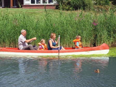 Kanufahren in der Seenanlage