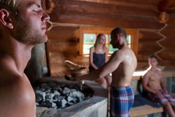 Saunalanschaft Große Aufguss Außensauna